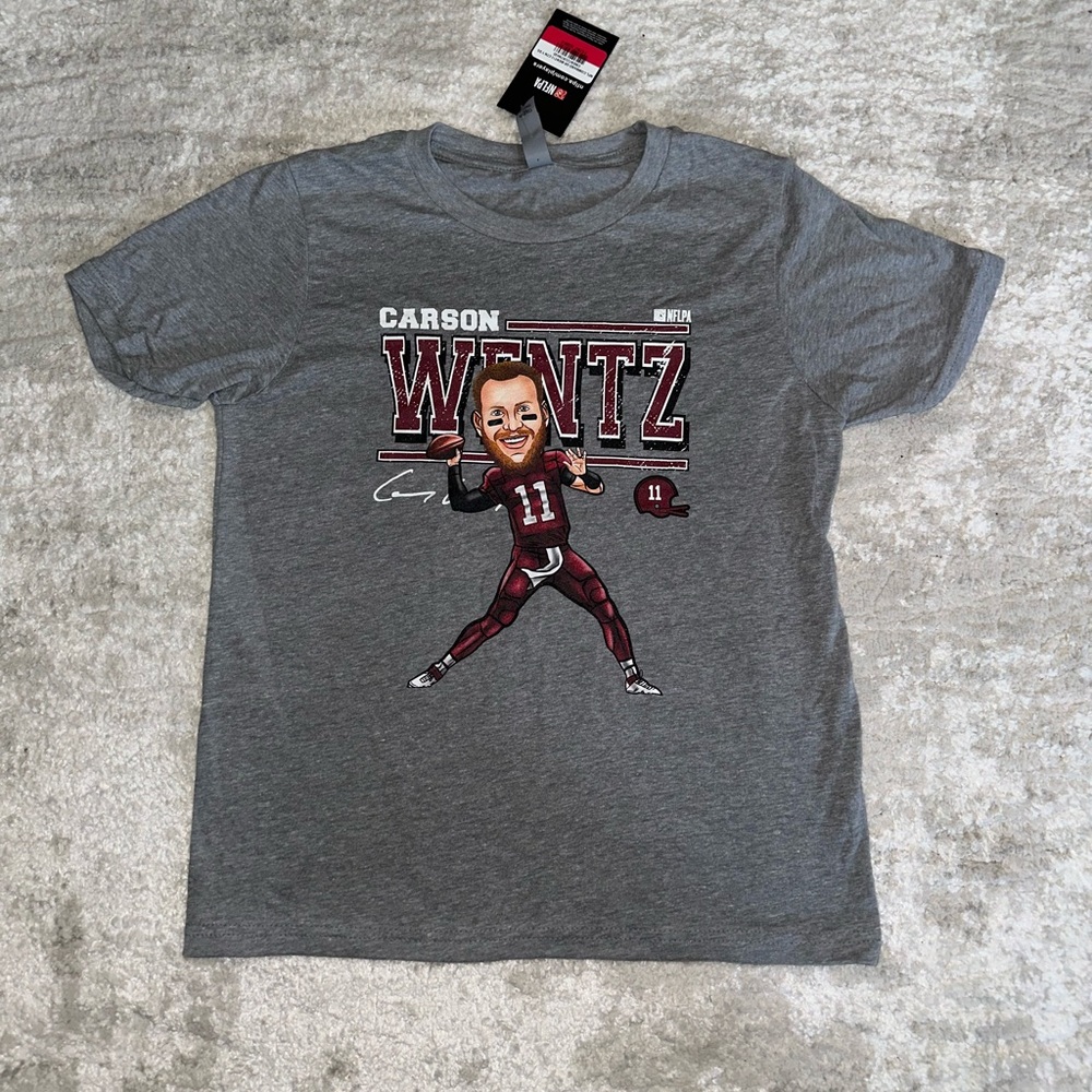 Kids NFL Carson Wentz Commanders T-Shirt